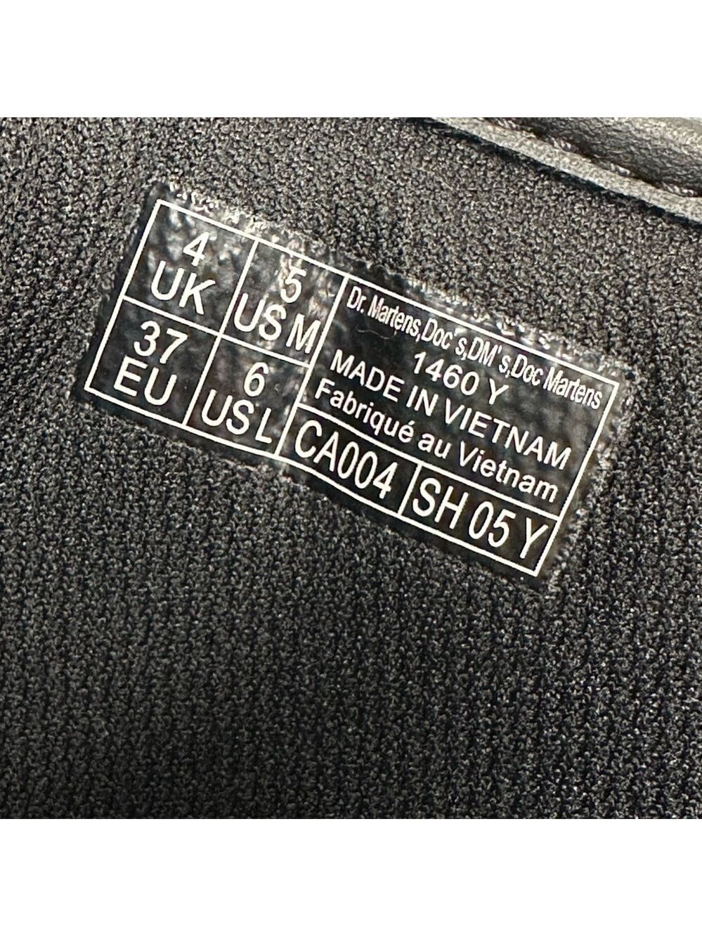 Dr Martens NEW sticker 1460 boots 8 Hole Womens Size 6 leather Lace up Indie - Picture 9 of 11